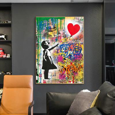 Graffiti Street Wall Art Pop Art Poster Porträts berühmter Persönlichkeiten Abstrakte Ölgemälde Gedruckt Wohnzimmer Wohnkultur