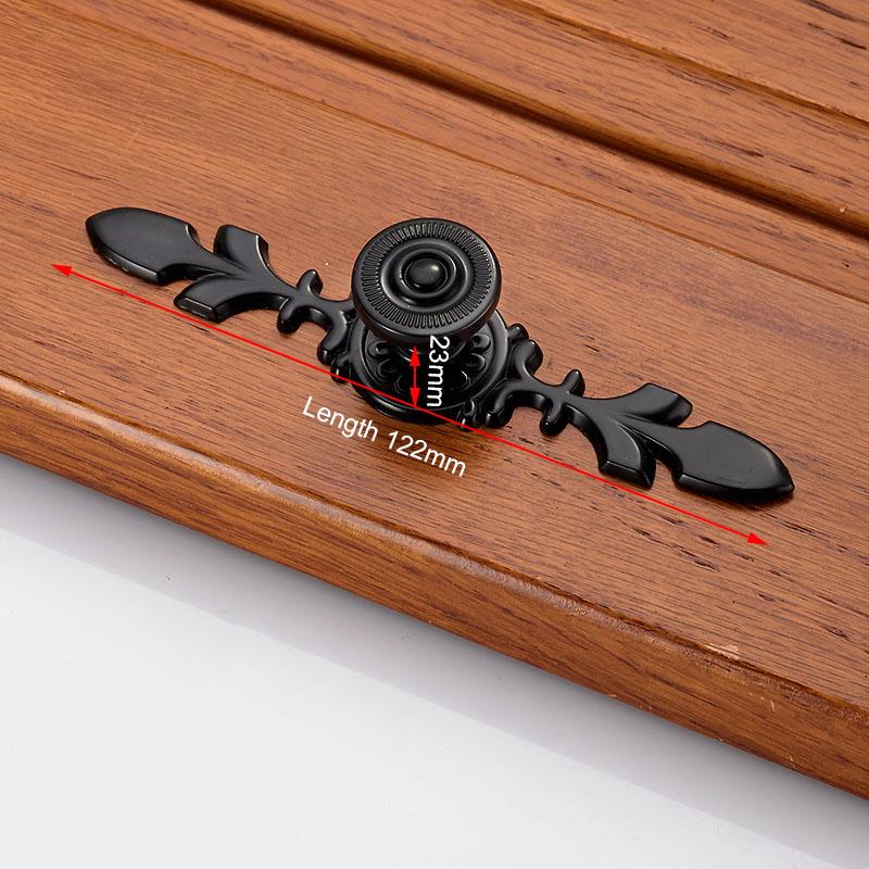 

KAK Zinc Alloy Black Cabinet Handles American style Kitchen Cupboard Door Pulls Drawer Knobs Fashion Furniture Handle Hardware