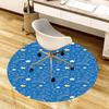 1pc Office Carpet Chair Mats Stars, Moons, and Shooting Stars Pattern Perfect for Decorating Office Chairs, Living Rooms, Or Bedrooms