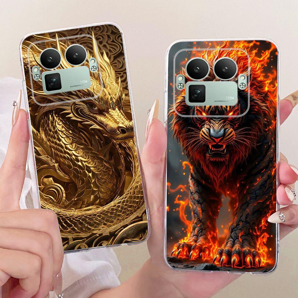 For Realme GT 8 Pro 2025 Cool Dragon Tiger Pattern Phone Case For Realme GT8 GT 8Pro 5G RMX5210 Soft Silicone TPU Cases