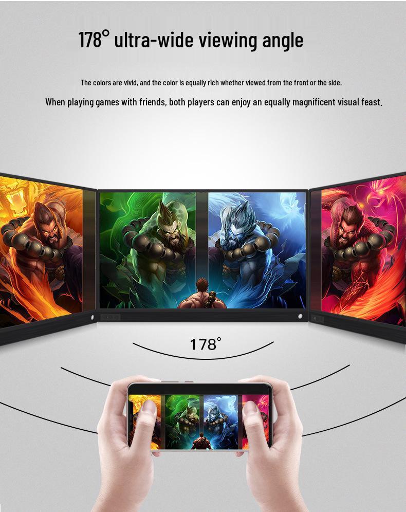 13.3" Ultra-thin 3K Touchscreen Portable Monitor, 1080P HDMI with HDR Support