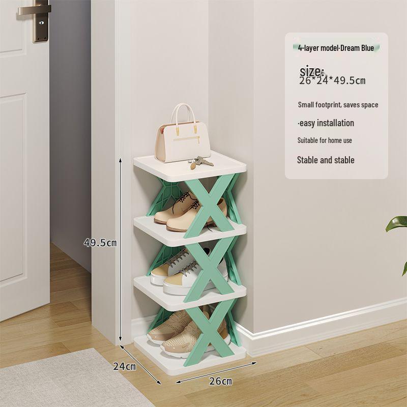 Compact Lightweight Shoe Rack: Space-Saving, Removable Storage for Dorms & Indoor Use