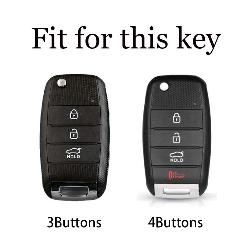 3/4 Buttons Flip Smart Auto Key Fob Remote Cover Case Housing Fit For Kia Carens Ceed Rio Sportage Optima Sorento Cerato Soul Forte Seltos