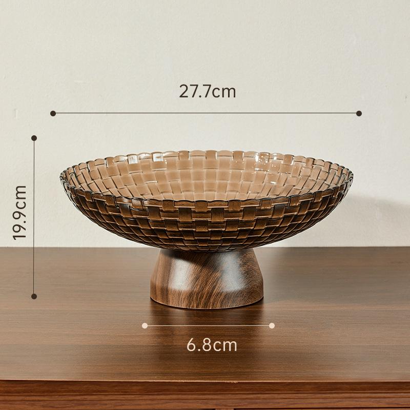 Fruit Tray  Living Room Coffee Table  Household New Year Nut Snack Tray  Light Luxury High-end Dried Fruit Tray  Exquisite and High-quality Drainage