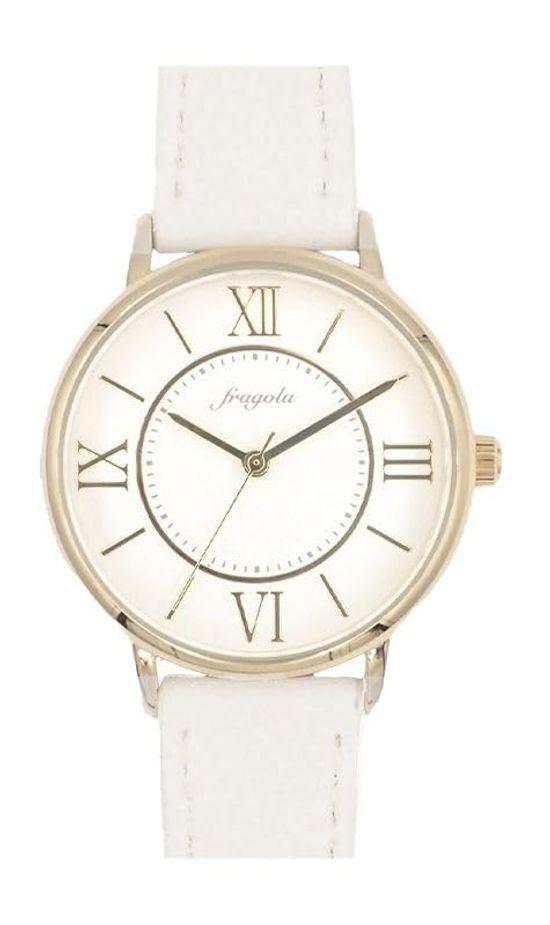 

[Follow] Watch fragola Simple Round Watch H01024S-1 IV Women s Off-White