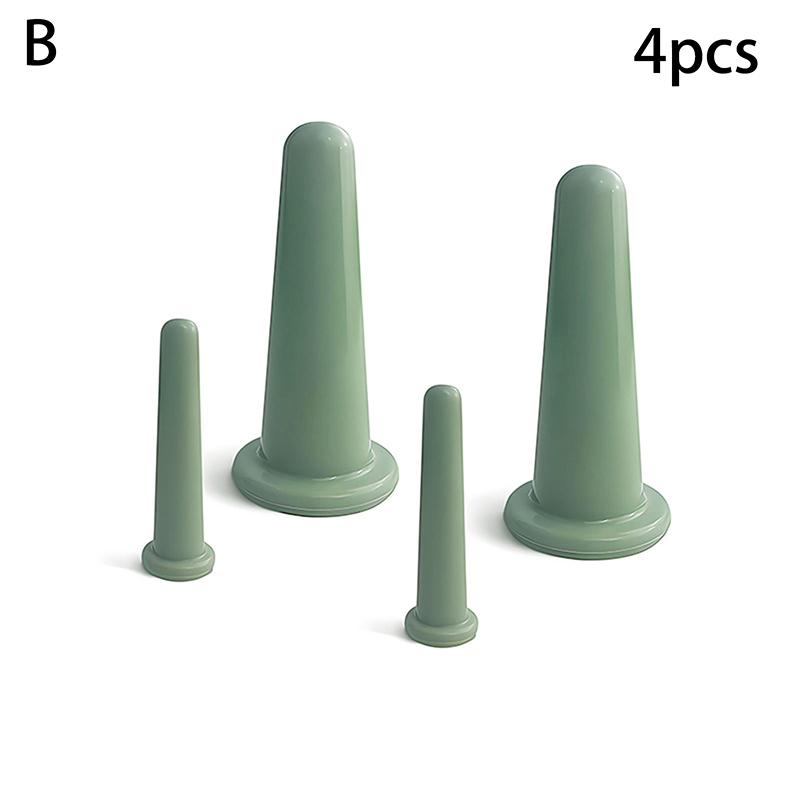 Silicone Vacuum Cupping Massage Jars Anti Cellulite Massage Facial Suction Cups Face Neck Lift Skin Scraping Guasha Anti Wrinkle