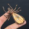 Brecciated Mookaite Handmade Copper Wire Wrap Spider Pendant 2.56" P5U54