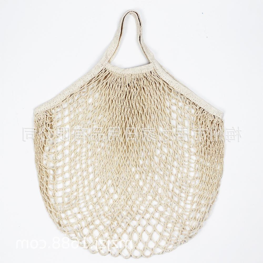 Portable Shopping Mesh Bag Foldable Cotton Mesh Bag Supermarket Vegetables and Fruits Portable Storage Mesh Bag
