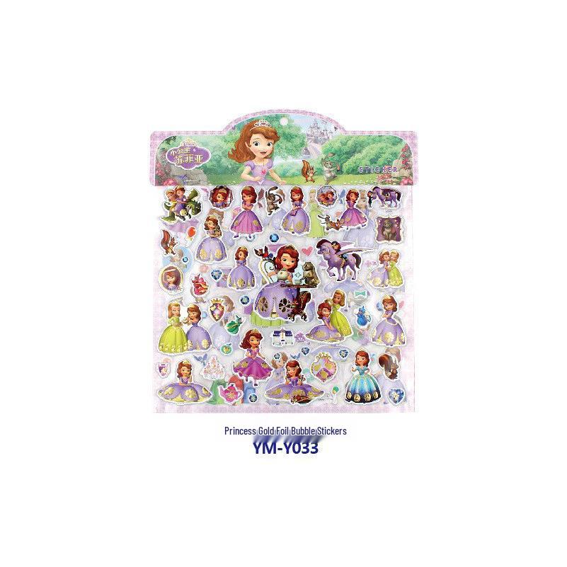 Paw Patrol Princess 3D Bubble Stickers for Kids – Baby Reward & Kindergarten Fun!