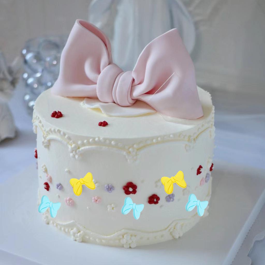 Schleifen Silikonform DIY Hochzeit Cupcake Topper Fondant Kuchen Dekorieren Werkzeuge Fliege Kuchen Grenze Schokolade Süßigkeiten Tonform
