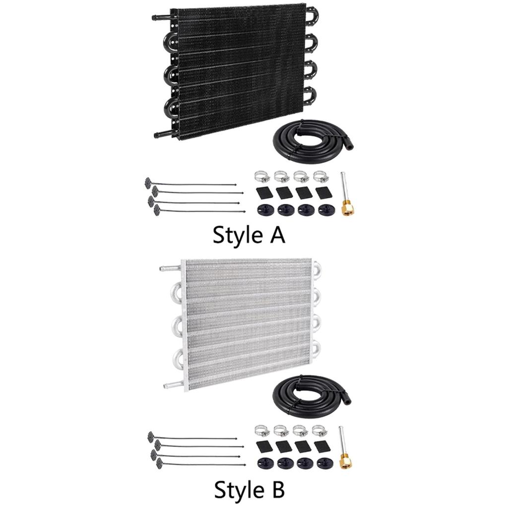 Metal Oil Cooling Kit Universal Transmission Cooler Accessory for Automotive Engine Protection