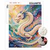 Adults DIY Dragon 5D Pearl Art Kit for Round Half Pearls Wall Decoration Handmade Craft Gift Frameless Pack