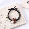 2pcs Magnetic Hugging Bear Couple Bracelets Cute Cartoon Couple Little Rubber Band Girlfriend Bracelet Hair Rope