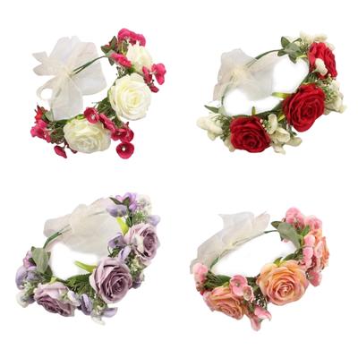 Blomkransar Hårkransar Blomsterpannband Brudblomsterkransar Bröllop