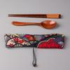 Creative Tableware Chopsticks Spoon Cloth Bag Kit High-End Gift Chopstick and Spoon Chinese Style Festive Gift