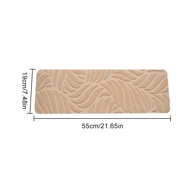 1PC wiederverwendbare breite Verwendungen Mauerwerk Muster Prägung Haushaltswaren exquisite 55x19cm Treppenmatte