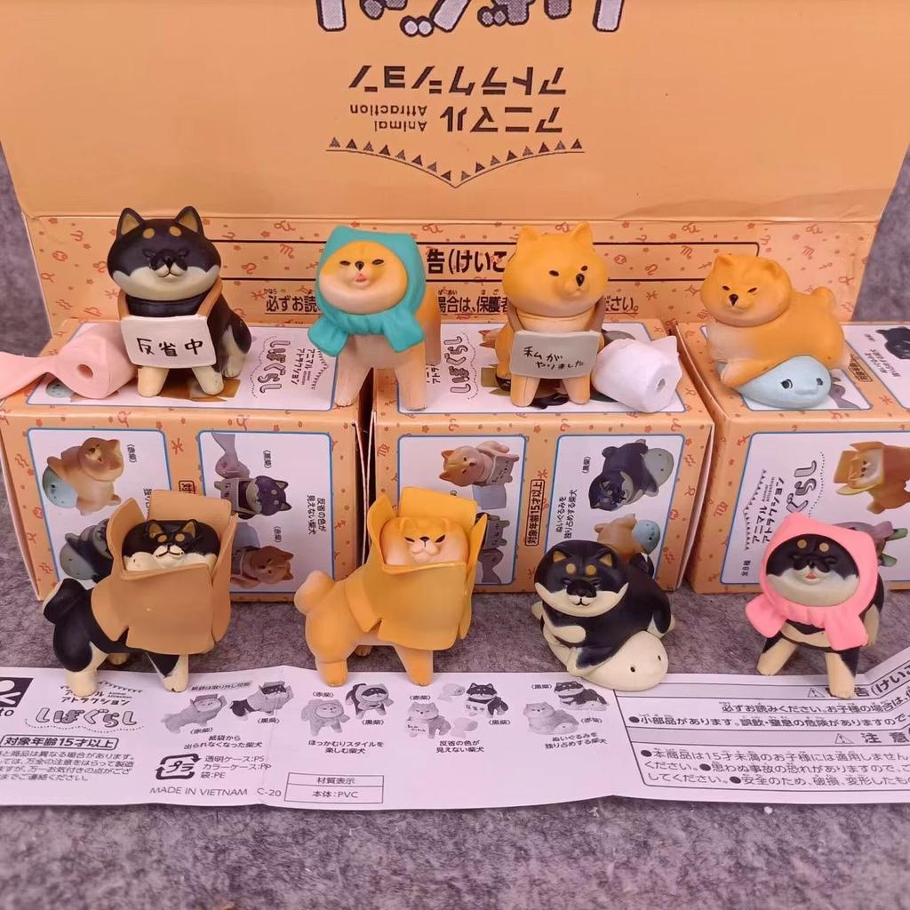 Shiba Inu Blind Box Kawaii Anime Dog Action Figure Toys Desktop Decoration Birthday Gift