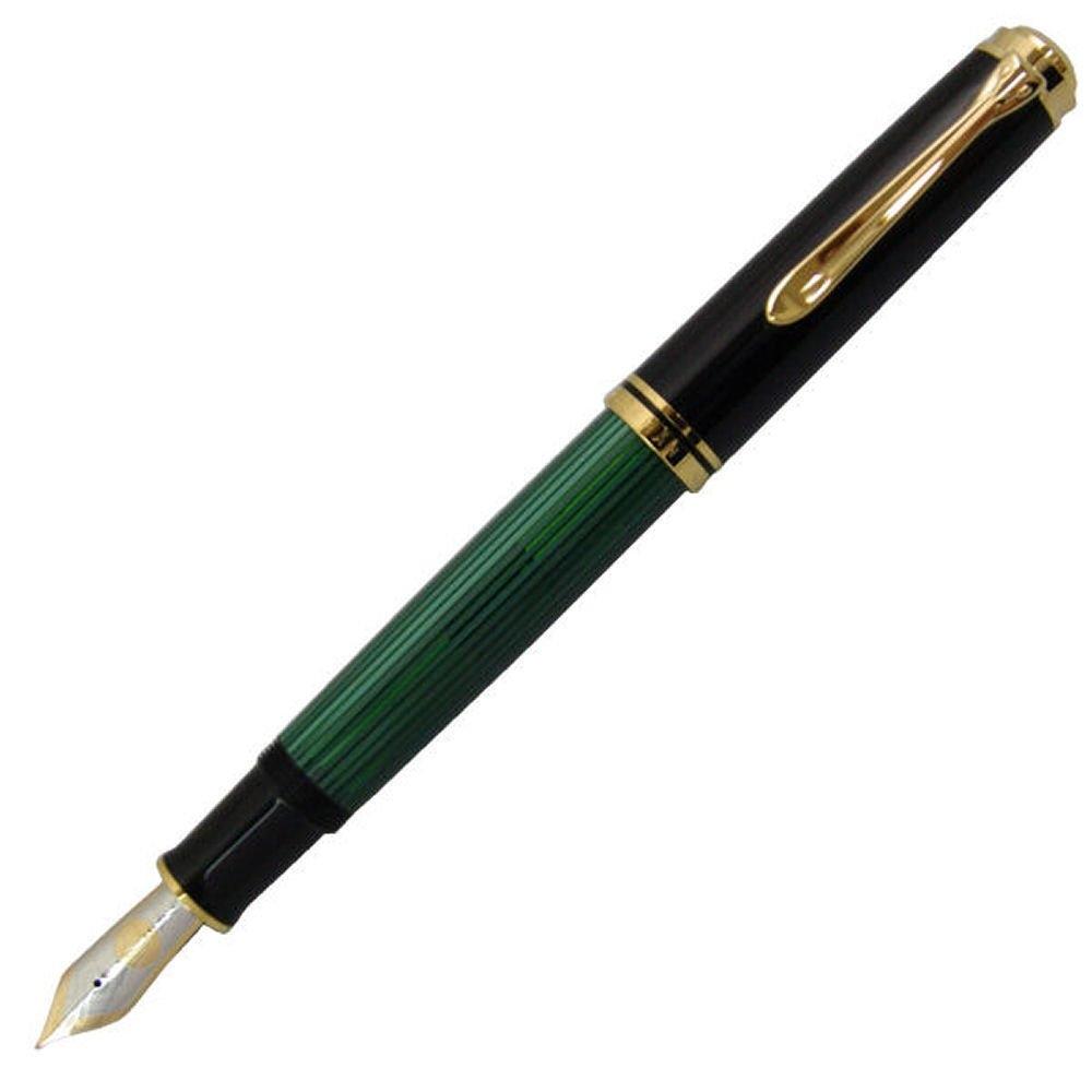 Pelikan Fountain Pen F Fine Point Green Stripe Souveraine M600 Regular Imported Product