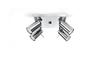RING 4 chrome ceiling lamp