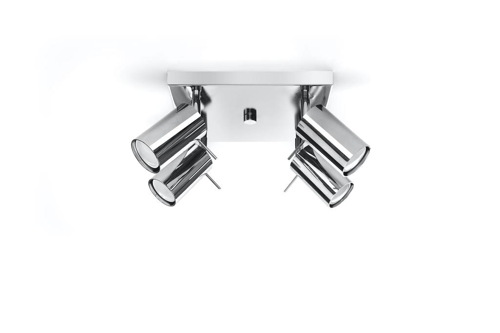 RING 4 chrome ceiling lamp
