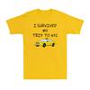 I Survived My Trip To Nyc Funny New York Yellow Taxi Joke Unisexs Cotton TShirt
