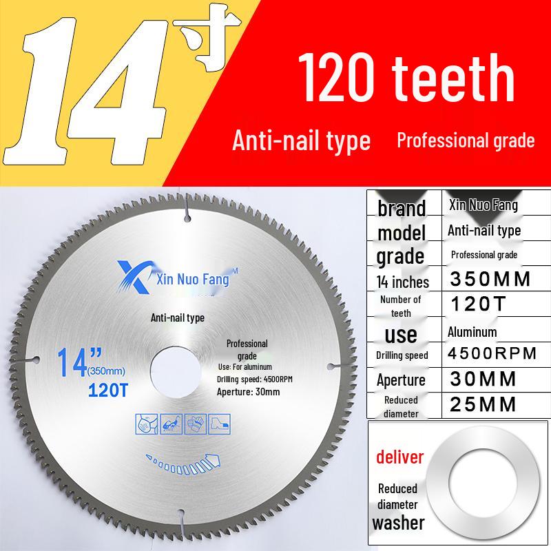 High-Speed Steel & Tungsten Circular Saw Blade for Wood & Aluminum, 4-10 Inch, Fits Hand Angle Grinders