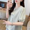 Womens Slim Fit Short Sleeve T Shirt 3d Flower Casual Basic Top