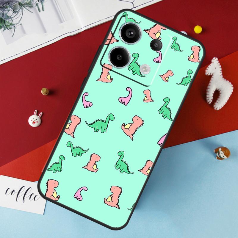 Dinosaur Pattern Case For Xiaomi Redmi Note 14 13 Pro 12 11 10 15 Pro Plus Redmi 15 10C 12C 13C 14C 15C Cover