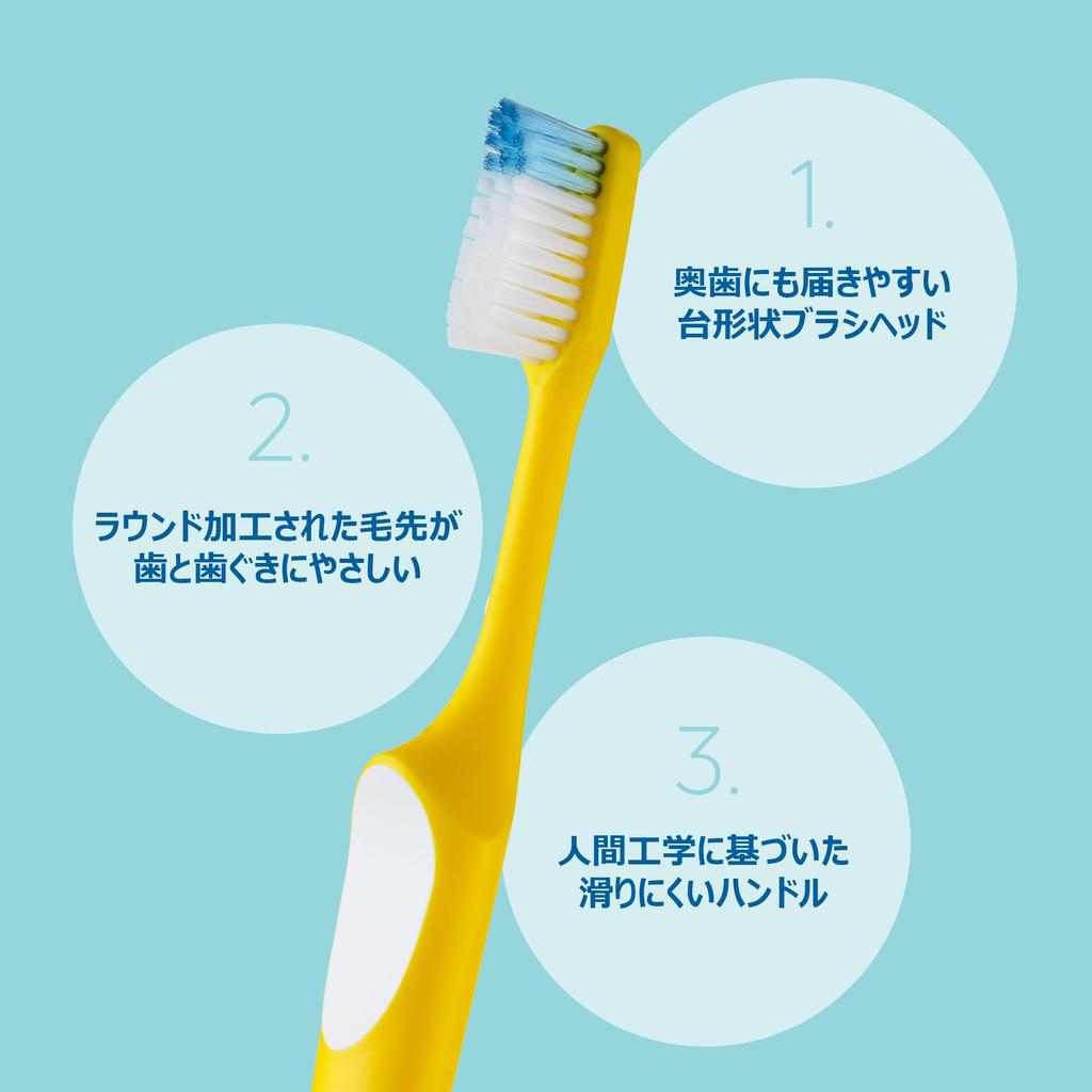 TePe Nova Medium Blister Pack Toothbrush, 3-pack, [Authentic Product] [Official]