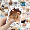 60 Coffee-Themed Digital Stickers for iPad, Phone, Laptop, or Diary - Personalized Graffiti DIY Set
