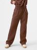Now Alo Straight-Leg Sweatpants: Unisex Pure Cotton Terry Cloth, Simple Logo, Casual Sportswear.