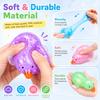 Duck Squeeze Toy Simulation Bao Stress Relief Fidget Toy with Beads Sparkles Soft Squishy Sensory Decompression Accessory