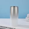 304 Stainless Steel Vacuum Insulated Travel Mug 20oz Oval Car Cup Portable Thermos Office Outdoor Commute