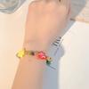 Pastel Color Unique Ceramic Beaded Bracelet With Star Designs Women For