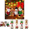 Festive Plush Santa Snowman Elk Doll Decorative Toy For Christmas