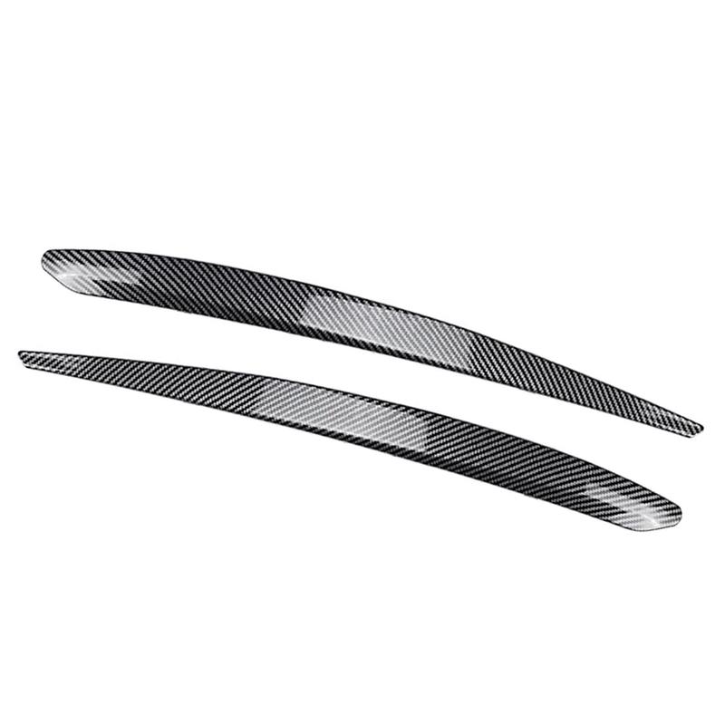 Glossy Black Car Head Light Lamp Eyebrow Eyelid Cover Trim for Skoda Superb B8 2015 2016 2017 2018
