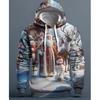 Fashion Men's Hooded Hoodies 3D Prints Christmas Theme Sweatshirt Drawstring Sportwear Long Sleeve Tops Casual Men's Clothing