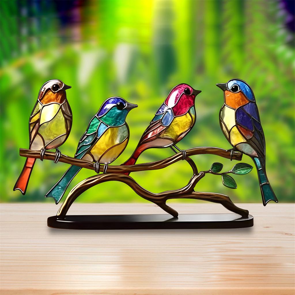 Bird Desktop Ornament Modern Acrylic Bird Figurine Decorative Art Ornaments for Cabinets Offices Living Room Home Decor