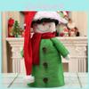 Jultomteluva för Barn Vuxna med Plyschmaterial och Förlängd Längd Högtidskostymtillbehör