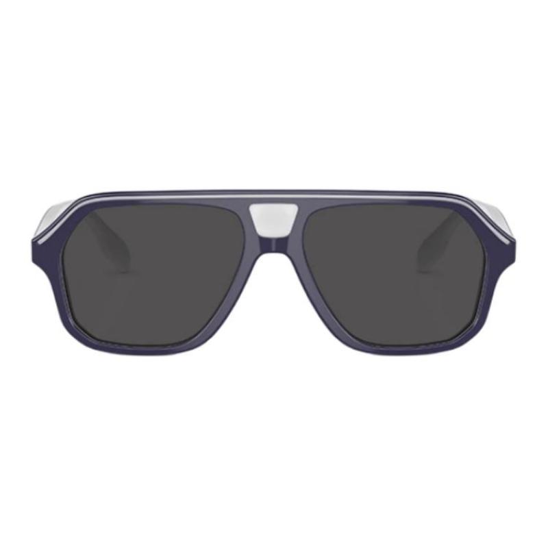 Burberry Temples Are Engraved with the Brand's Logo Acetate Aviator Sunglasses Children's Blue