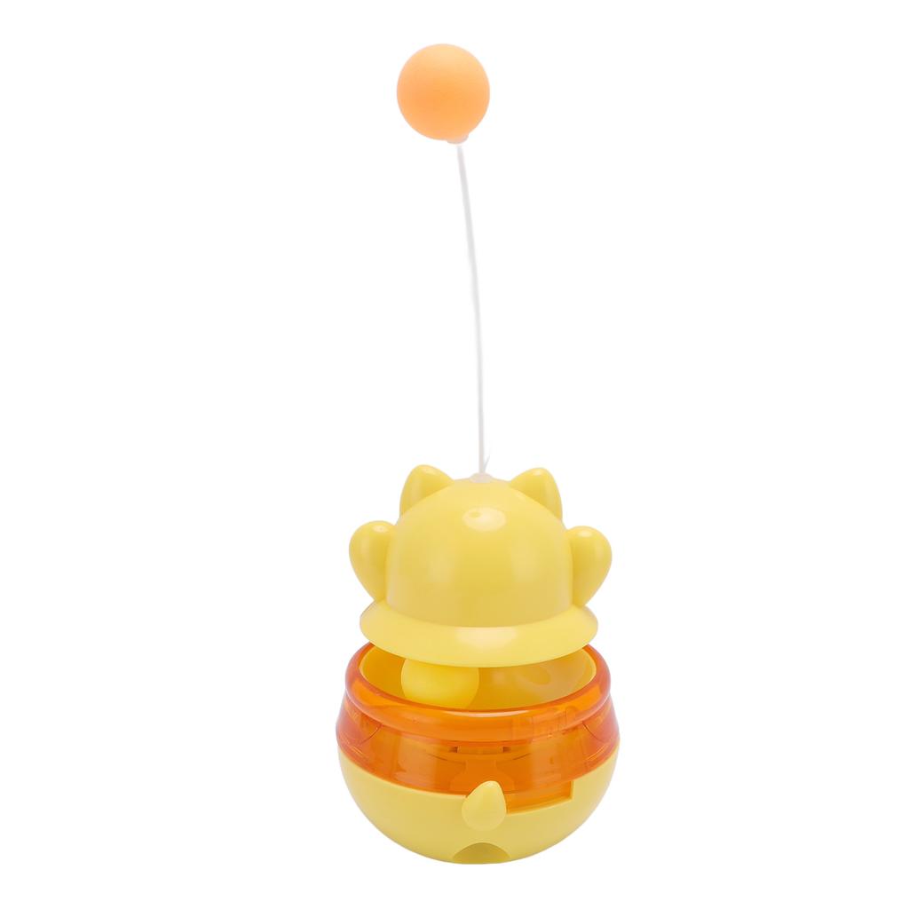 Cat Ball Dispenser Toy Funny Food Feeder Self Entertainment Interactive Cat Toy with Teaser Wand