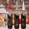6pcs Christmas Hat Bottle Cover Gnome Case Xmas Gift Wrap Protection Holiday Table