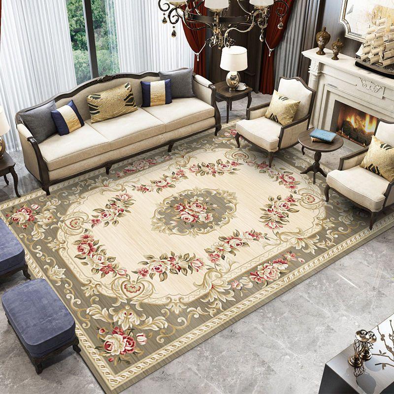 European Living Room Carpet Tea Table Blanket Sofa Household Bedroom Full Cover Room Floor Mat Modern Simple Machine Washable Custom