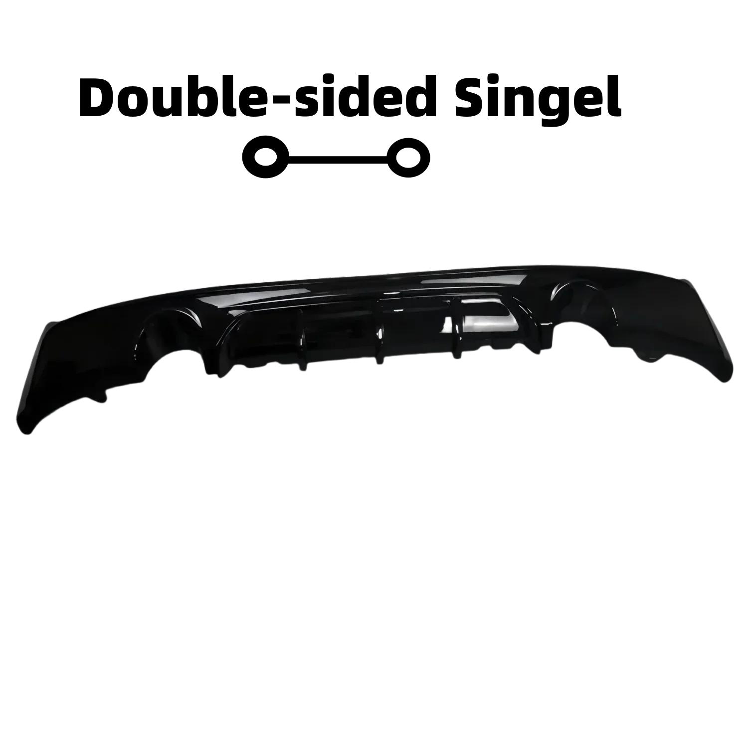 Performance Style Gloss Black Rear Bumper Diffuser Splitter For Bmw F22 F23 2 Series 230i M235i M240i 2014-2021 Tuning Bodykits Type 1