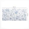 Protective Decorative Mat for Office Table, Floral Vintage Pattern, 90x45 cm