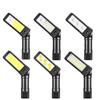 Dual-Sided COB Folding Work Light with Strong Magnet, High Brightness, and Emergency Flashlight Function