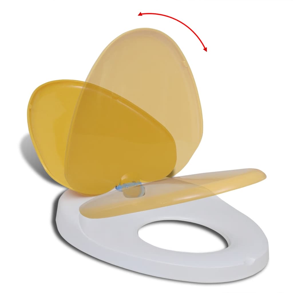 Vidaxl Blanc/Jaune Siège De Toilette Enfant/Adulte - Image 4
