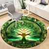 1pc Tree of Life Mandala Chair Carpet for Office Non-Slip, Machine Washable Rug for Office - Holiday DecorMachine Made yy251029026