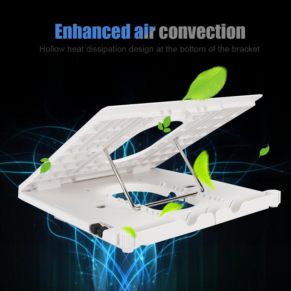 Multifunktionaler Klappbarer Hebe-Laptop-Tablet-Halter aus Aluminiumlegierung mit Rutschfester Matte und Platte