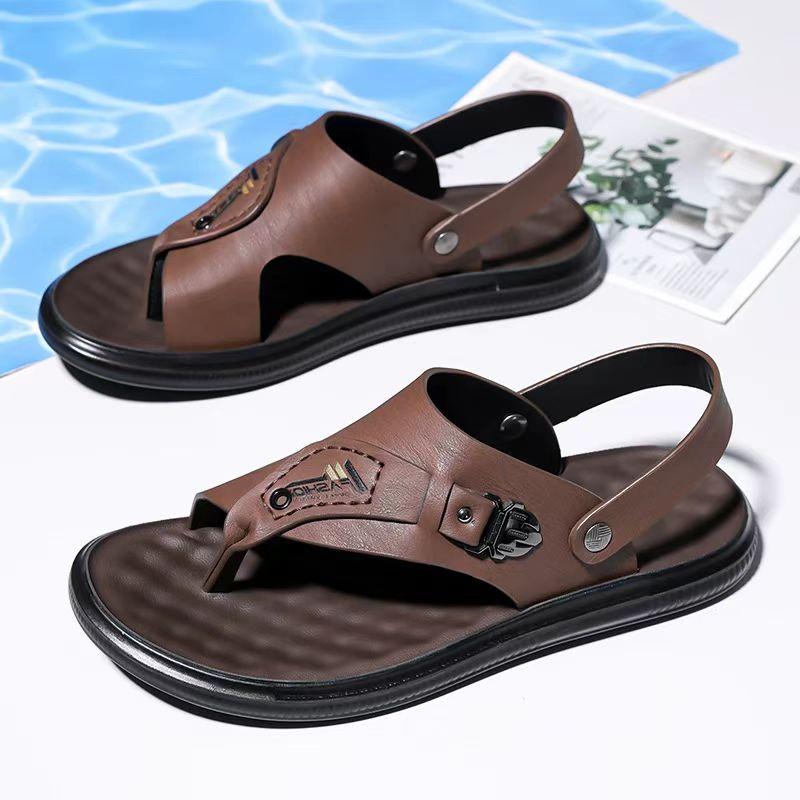 Fashion New Fashion Sandals Men's Summer Slip on Casual Slippers Outdoor Beach Shoes Quick Dry Male Half Drag Classic Wading Aqua Shoes